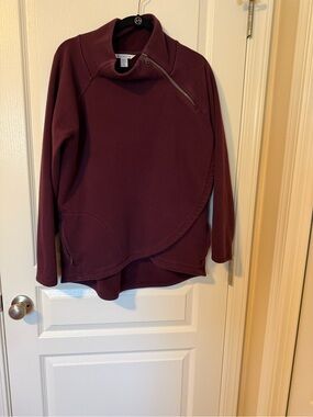 Athleta Plum Full-Zip Cozy Pullover